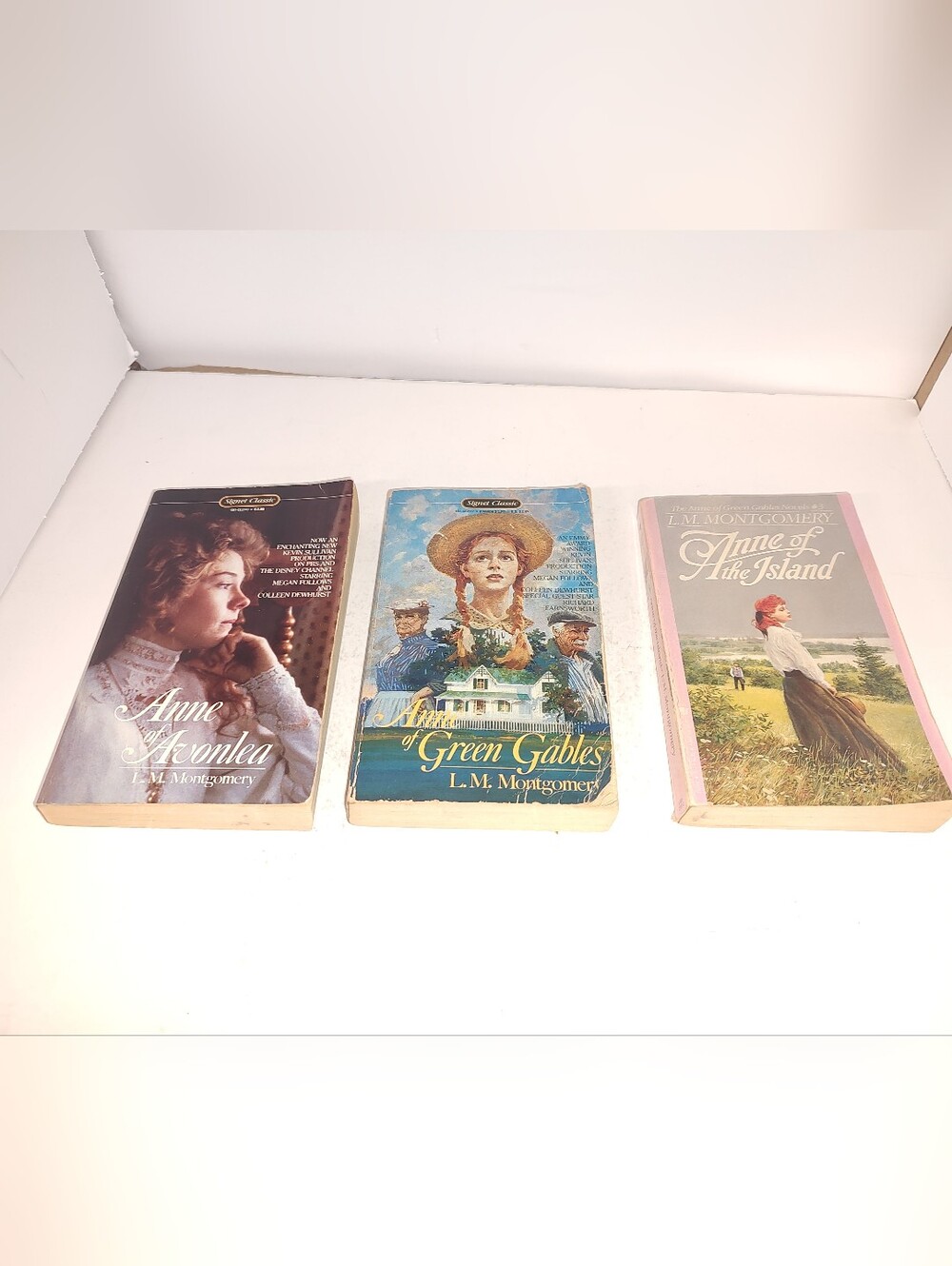 Anne Of Green Gables Novels 3 Book Lot Paperbacks Used Signet/ Bantam
